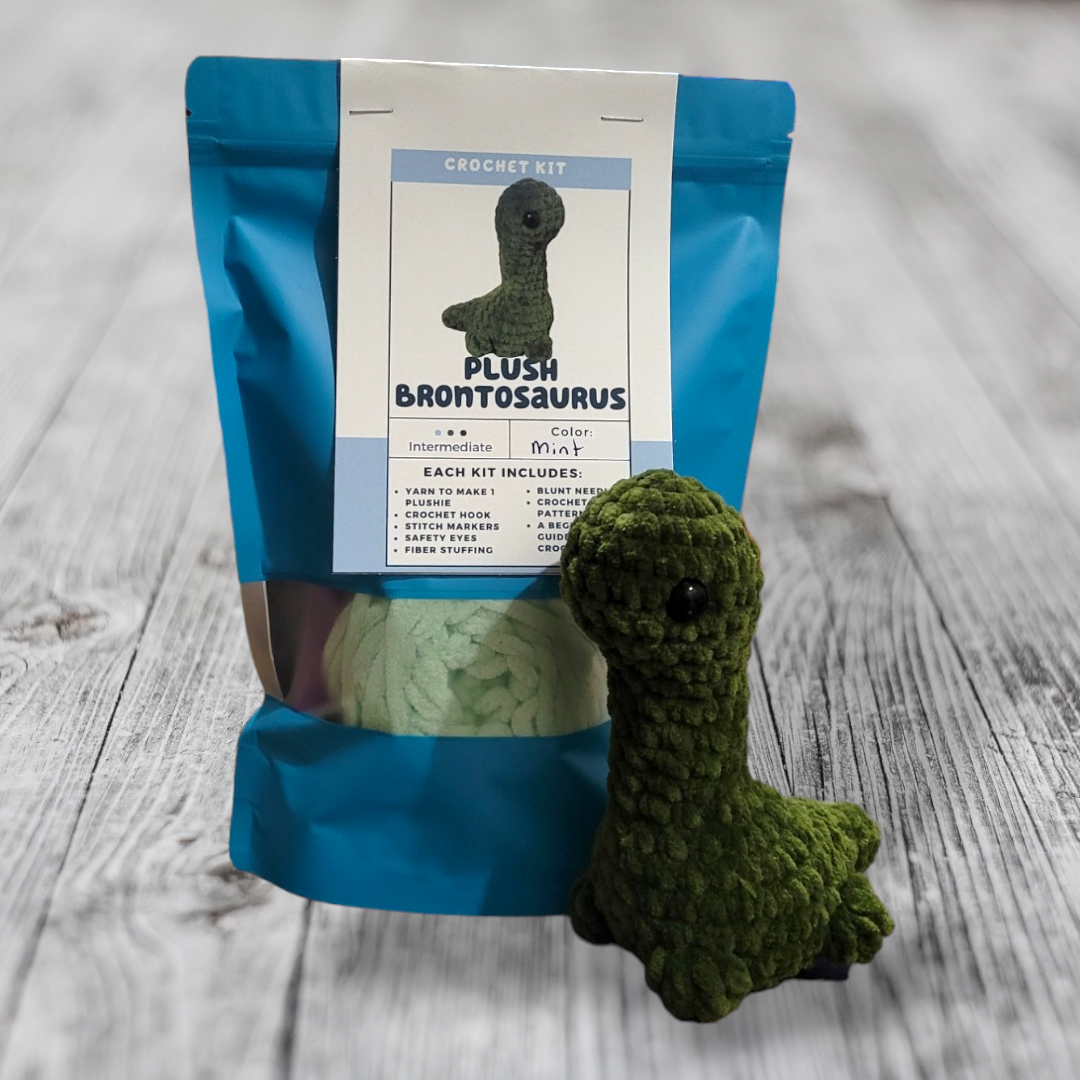 Plush Brontosaurus Crochet Kit